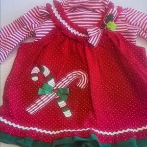 Festive Red Candy Cane Kids Costume